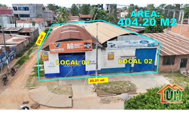 0673-VENDO 2 LOCALES COMERCIALES A ESPALDAS DE C.C REAL PLAZA PUCALLPA