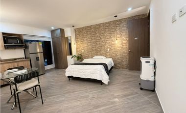 Amoblado ESPECTACULAR Apartaestudio tipo loft Laureles Estadio