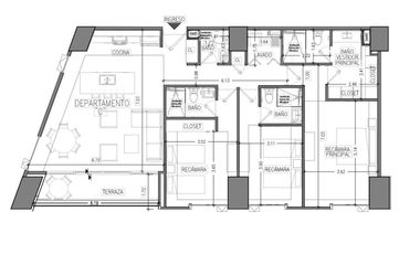 DEPARTAMENTO EN RENTA  EN TORRE VIA DEL BOSQUE