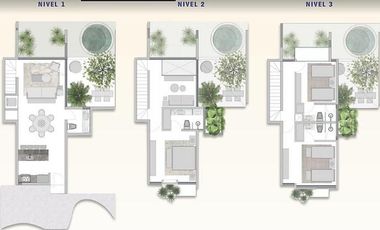 En venta casa de 3 Recámaras con alberca en  Aldea Zama Tulum (346)