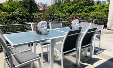 Departamento Penthouse con Terraza en Renta en Polanco