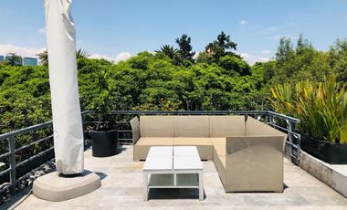 Departamento Penthouse con Terraza en Renta en Polanco