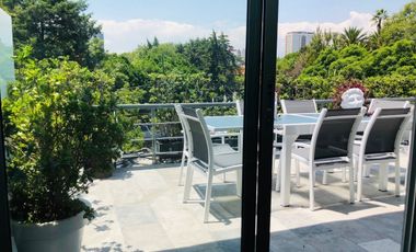 Departamento Penthouse con Terraza en Renta en Polanco