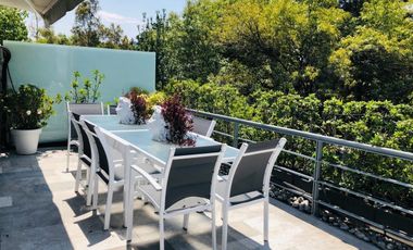 Departamento Penthouse con Terraza en Renta en Polanco