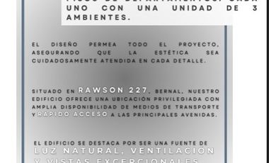 Departamento en venta en Bernal Centro