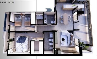 Departamento en venta en Bernal Centro