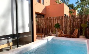 CASA EN VENTA DE 3 RECAMARAS EN TULUM EN COMUNIDAD PRIVADA