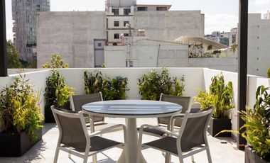 PH con Terraza Privada, Amueblado y Equipado, Roma Norte