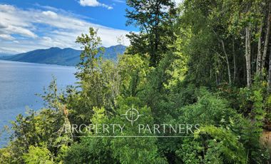 17,5 Hectáreas, con borde turquesa en Lago Caburga