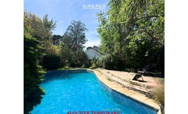 Alquiler temporario en Bosque Peralta Ramos con pileta y quincho