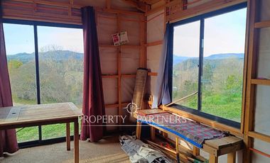 ¡Oportunidad! Parcela y Casa en Construcción en Panguipulli  vista Volcán