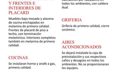 Departamentos en venta 3 ambientes a estrenar