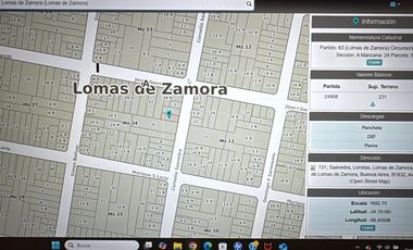 Terreno en Lomas De Zamora