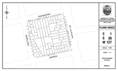 Terreno en Parque Chacabuco apto 1800mts2 de obra