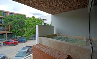DEPARTAMENTO MODERNO CON ALBERCA PRIVADA Y EXCLUSIVO DISEÑO.