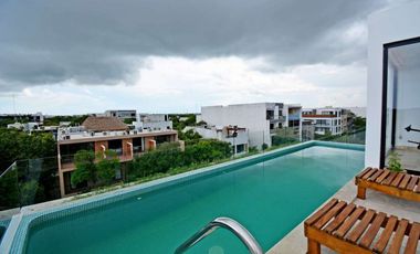 DEPARTAMENTO MODERNO CON ALBERCA PRIVADA Y EXCLUSIVO DISEÑO.