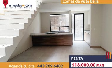 CASA EN RENTA EN LOMAS DE VISTA BELLA, MORELIA