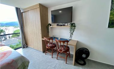 SE RENTA APARTAESTUDIO AMOBLADO - SECTOR PORTAL DEL QUINDO