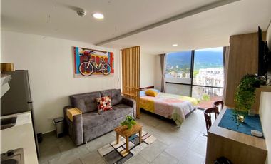 SE RENTA APARTAESTUDIO AMOBLADO - SECTOR PORTAL DEL QUINDO