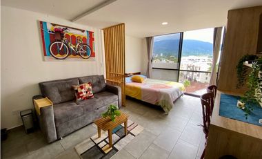 SE RENTA APARTAESTUDIO AMOBLADO - SECTOR PORTAL DEL QUINDO