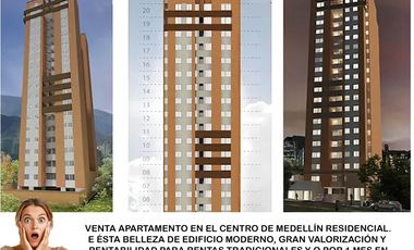Venta apartamento centro de Medellín residencial turistico moderno