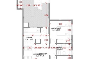 PH 3 ambientes con patio en  La Lucila del Mar con vista al mar