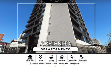 Amplio departamento en arriendo 1 dormitorio en Concepción