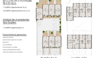 Duplex a estrenar de 3 amb. c/patio propio y espacio de cochera