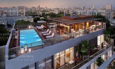 2 ambientes en palermo en venta, Inversión, Rooftop, SUM con parrilla, piscina con solarium, bicicletero, Balcón
