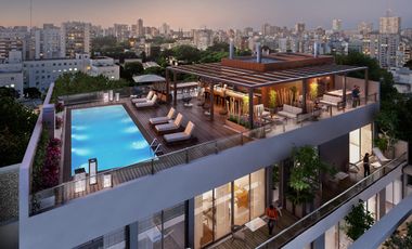 2 ambientes en palermo en venta, Inversión, Rooftop, SUM con parrilla, piscina con solarium, bicicletero, Balcón