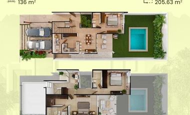 Venta Casa en Conkal en privada con recámara en PB, al norte de Merida