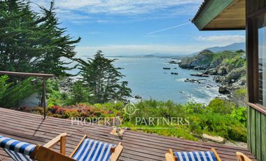 Exclusiva Parcela Frente al Mar con Playa Privada y Bahía Cristalina en Bahía Azul de Los Vilos.