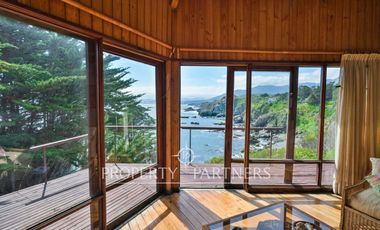 Exclusiva Parcela Frente al Mar con Playa Privada y Bahía Cristalina en Bahía Azul de Los Vilos.