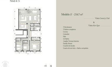 Increíble Departamento en el Country Club