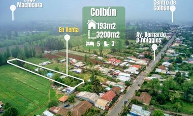 Terreno en venta en Colbún - caben 7 sitios de 300m2