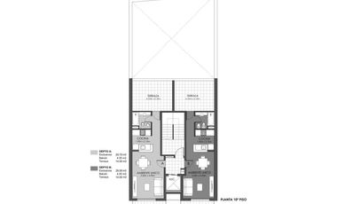 VENTA MONOAMBIENTE C/BALCÓN AL FRENTE Y TERRAZA CÓRDOBA 2600