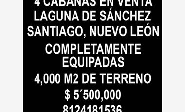 Finca-Rancho en Venta en Laguna de Sanchez, Santiago, Nuevo León