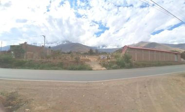 venta de terreno en avenida en santa maria del valle huanuco