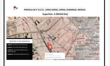 Terreno en Venta en San Isidro, Lerdo, Durango
