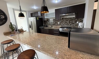 Puerta Real departamento AMUEBLADO Planta Baja cerca de planta Toyota