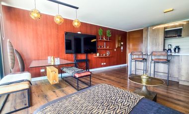 Amoblado 2 Dor. 2 Bñ. 1 Est. Moderno y disponible. Parque Arauco