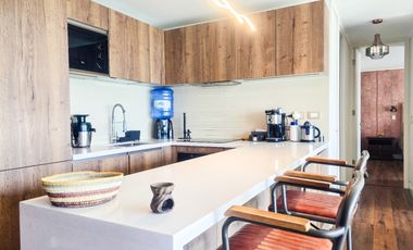 Amoblado 2 Dor. 2 Bñ. 1 Est. Moderno y disponible. Parque Arauco