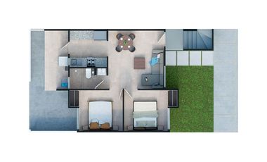 Departamento en VENTA, 2 Recámaras (NIVEL 3) - Clusters privados y Casa Club con ALBERCA - NUEVO -