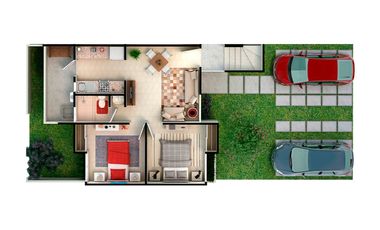 Departamento en VENTA  | 2 recamaras (PLANTA ALTA) | Áreas deportivas.