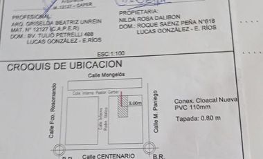 Terreno en  10 x 21 en Nogoya  Municipio de lucas Gonzalez