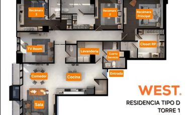 DEPARTAMENTO EN VENTA TORRE WEST