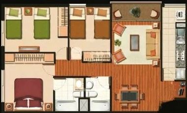 Departamento en Arriendo en San Francisco / Parque Almagro