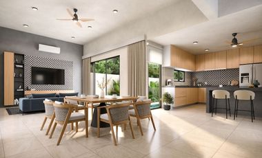 Residencia de lujo con 3 recámaras y alberca en Privada de Cholul