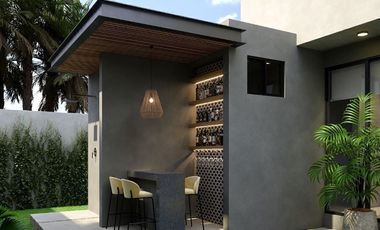 Residencia de lujo con 3 recámaras y alberca en Privada de Cholul