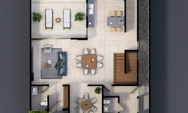 Residencia de lujo con 3 recámaras y alberca en Privada de Cholul